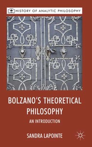 Book Cover, Bolzano's Theoretical Philosophy